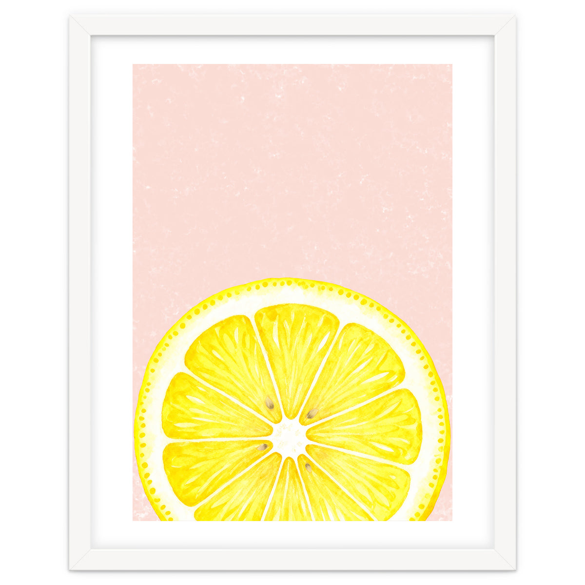 Lemon Slice, Fresh Citrus Kitchen Summer Art