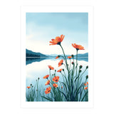 Flower And Lake (Print Only) thumbnail