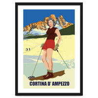 Ski Girl at Cortina D'Ampezzo, Italy