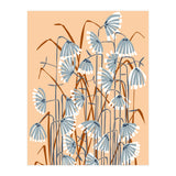 Linocut Flower Meadow Peach Fuzz (Print Only) thumbnail