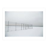 Fence in the Winter seascape (Print Only) thumbnail