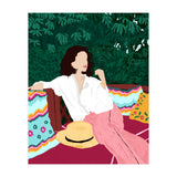 Bohemian Soul, Modern Boho Woman Decor Self Love, Self Care Portrait Fashion Patio Style Garden (Print Only) thumbnail