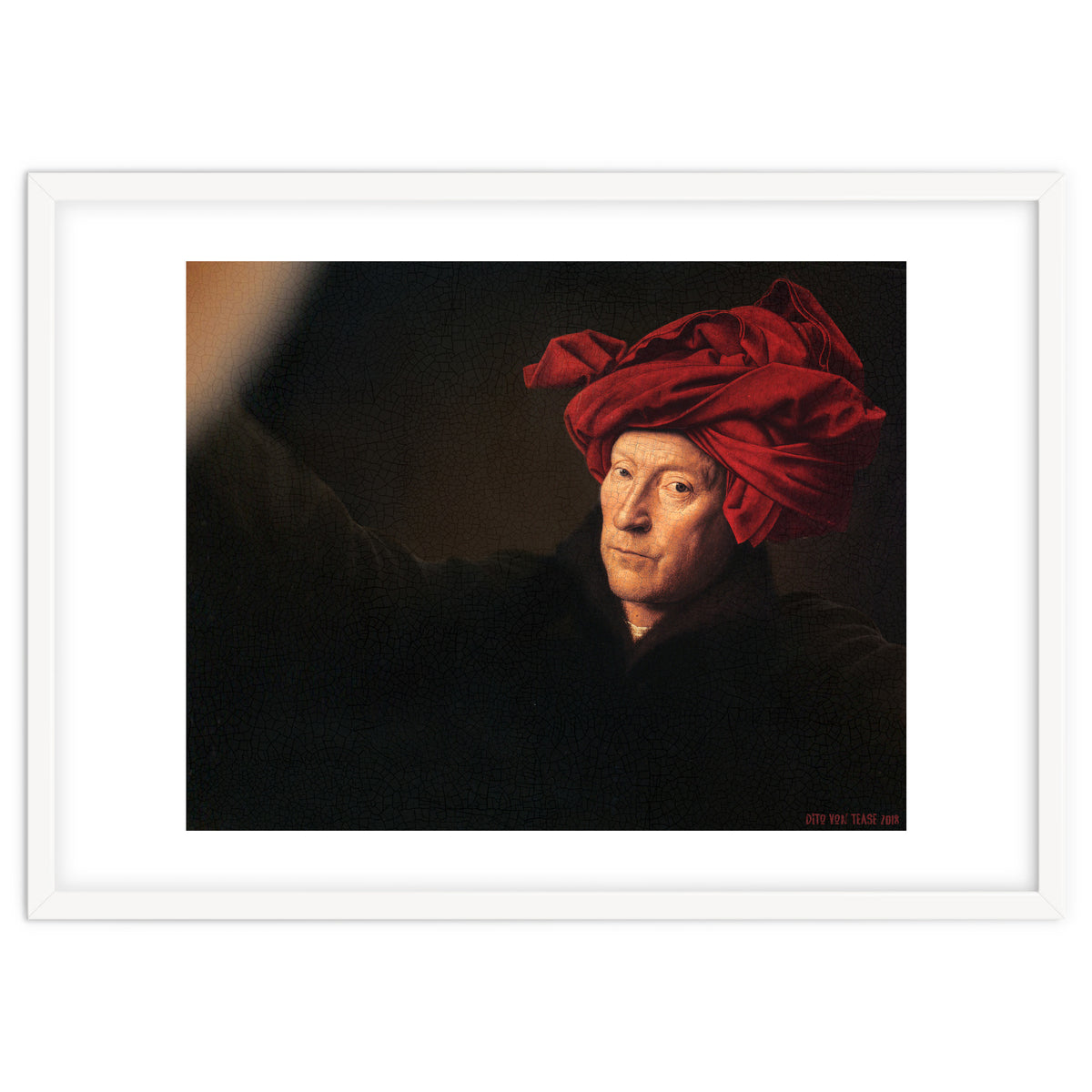 Man In A Turban - Jan Van Eyck - Selfie