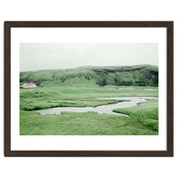 Pond and house in the middle of nowhere - Iceland