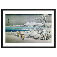 SNOW LANDSCAPE - JAPANESE ENGRAVING - 19TH CENTURY.