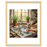 Cozy Kitchen Oil Painting thumbnail