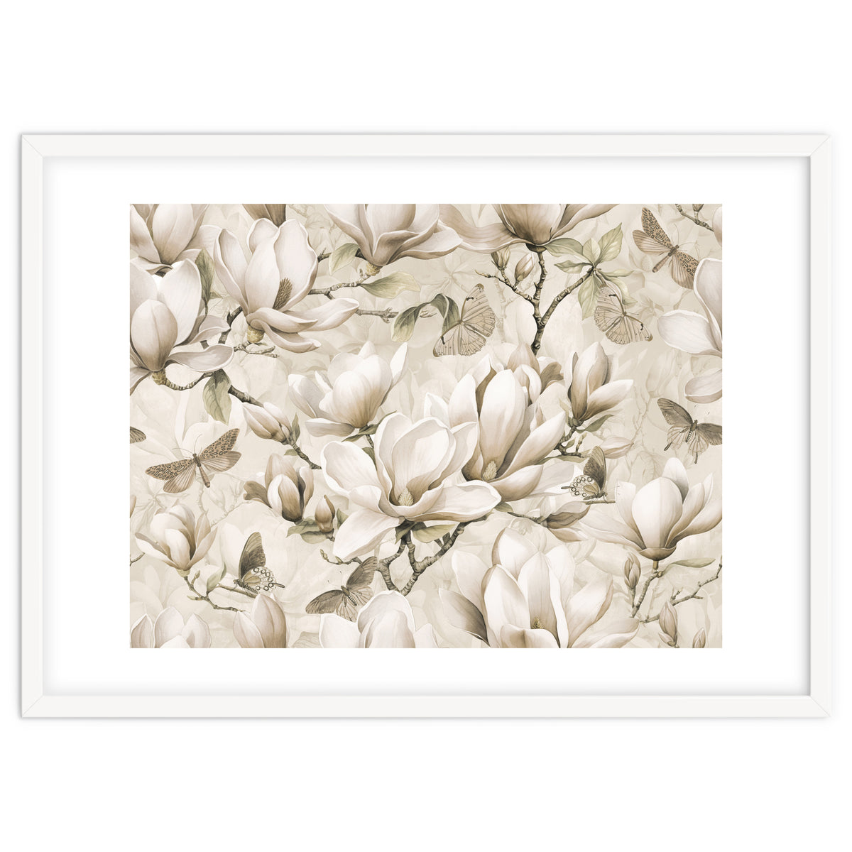 Magnolia And Butterfly Cream