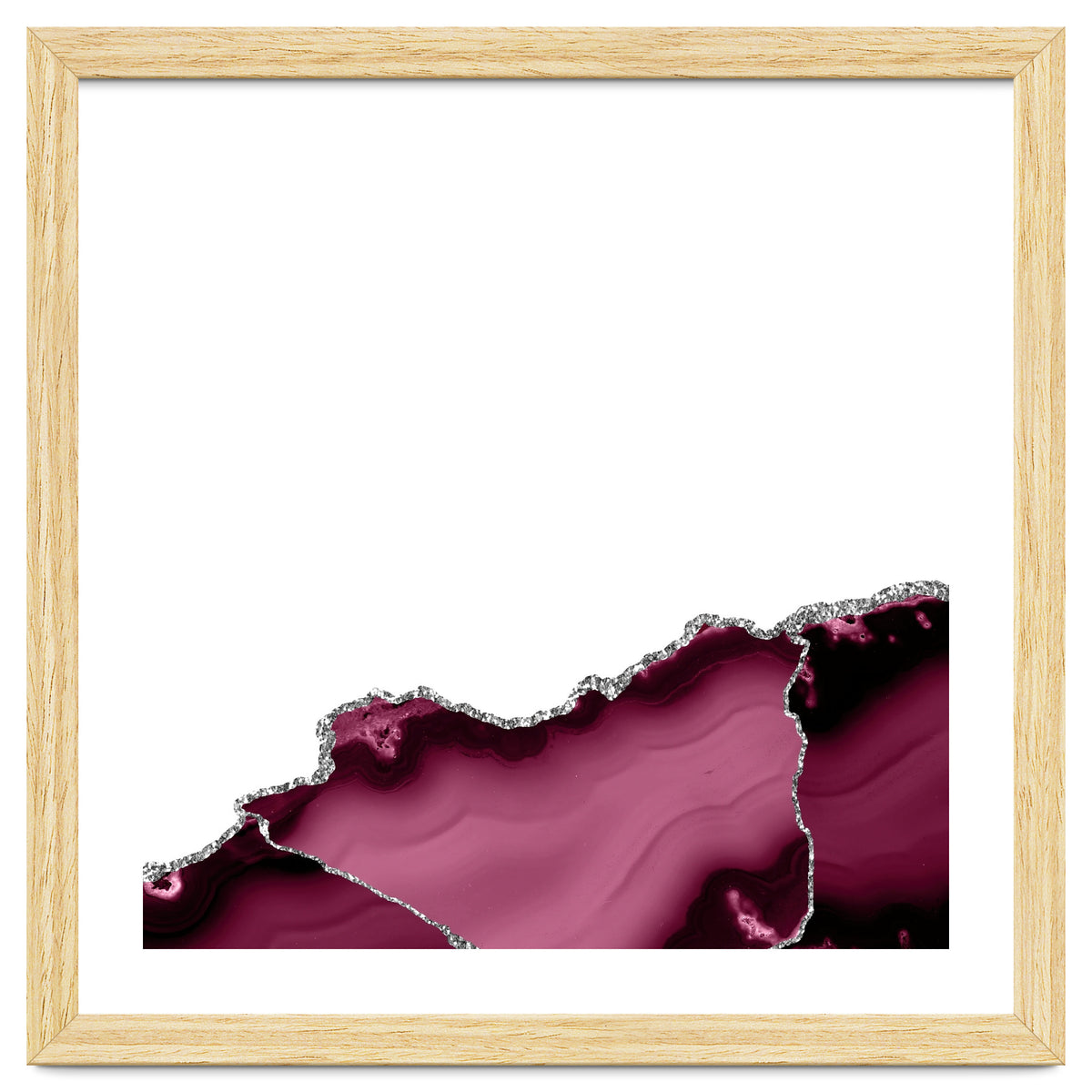 Burgundy & Silver Agate Texture 13