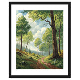 Vibrant Summer Forest Landscape Painting thumbnail
