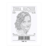 Receipt Art Emma Watson (Print Only) thumbnail