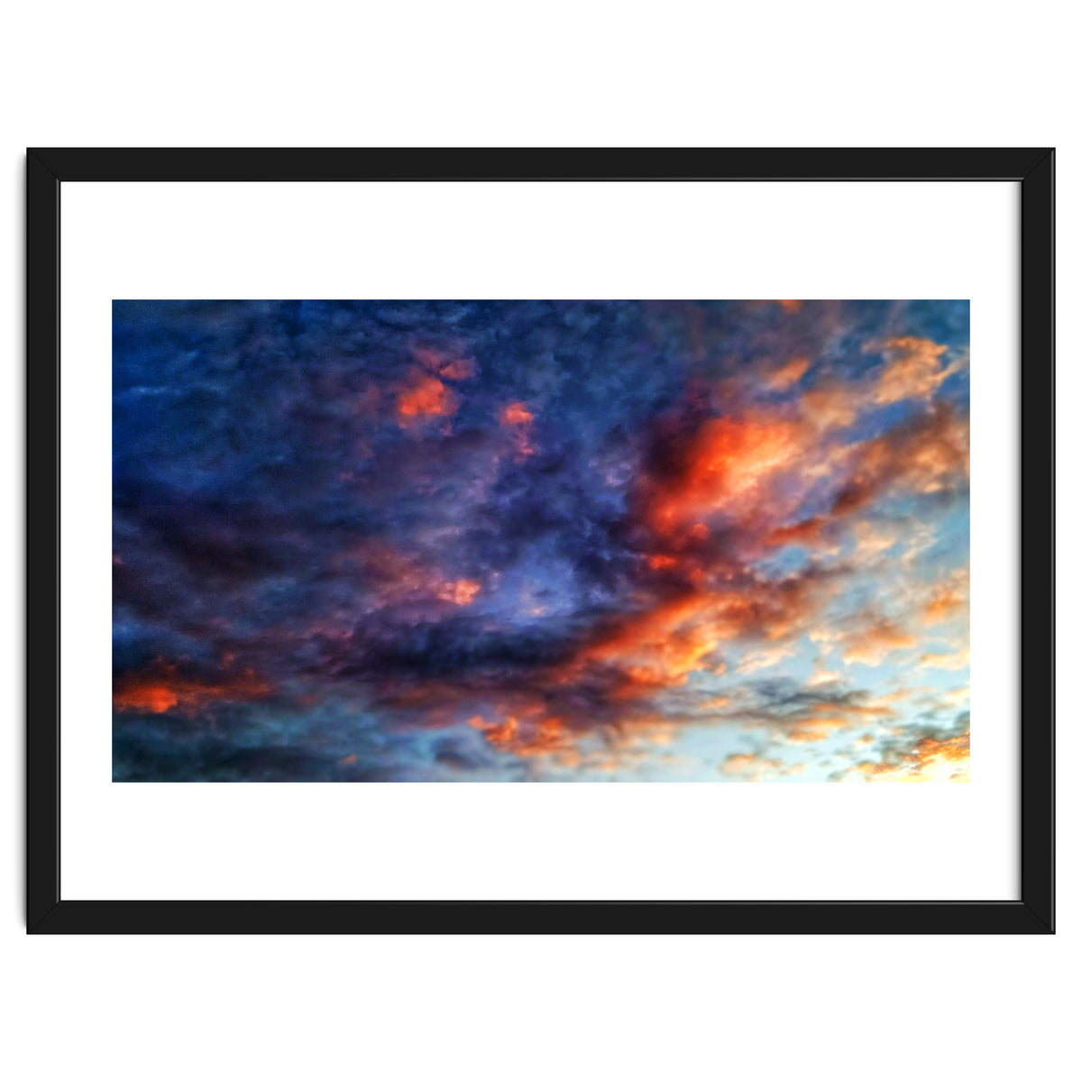 Cloudy sky at sunset