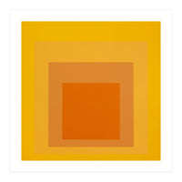 JOSEF ALBERS - HOMAGE TO THE SQUARE YELLOW ORANGE 2. HIGH RESOLUTION (Print Only)