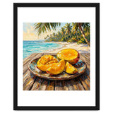 Tropical Mango Beach Oil Painting thumbnail