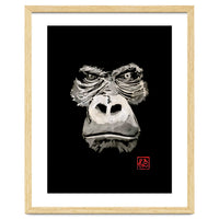 Angry Gorilla White In Black
