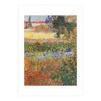 Vincent van Gogh – Flowering Garden – Classic Floral Masterpiece (Print Only)
