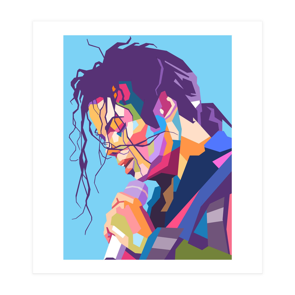 Michael Jackson pop art portrait (Print Only)