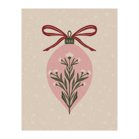 Christmas Floral Globe (Print Only)