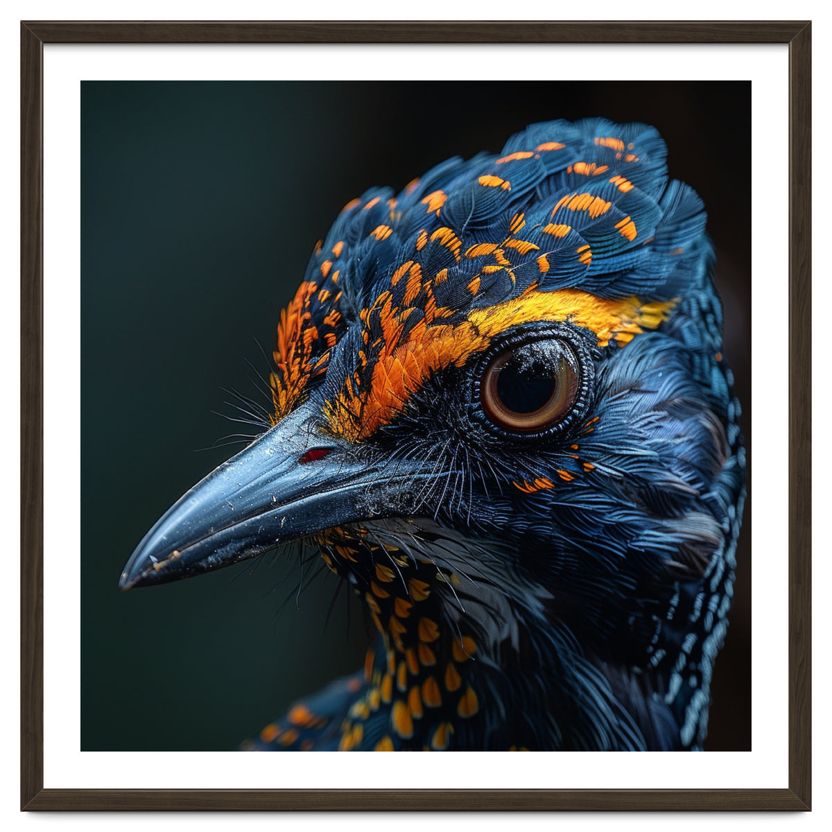 Close Up Of A Colorful Bird Head And Eye