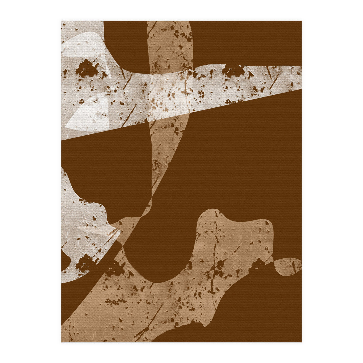 Brown Abstract Minimalist (Print Only)
