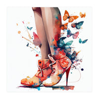 Butterfly Heels Splash (Print Only)