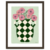 Checkered vase with anemones thumbnail
