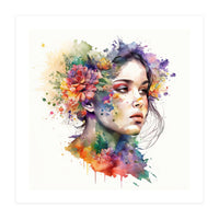 Ethereal Bloom Portrait (Print Only)