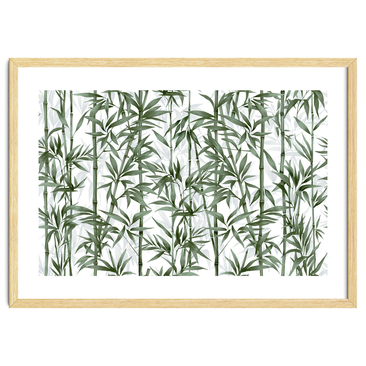 Bamboo Moody Green White