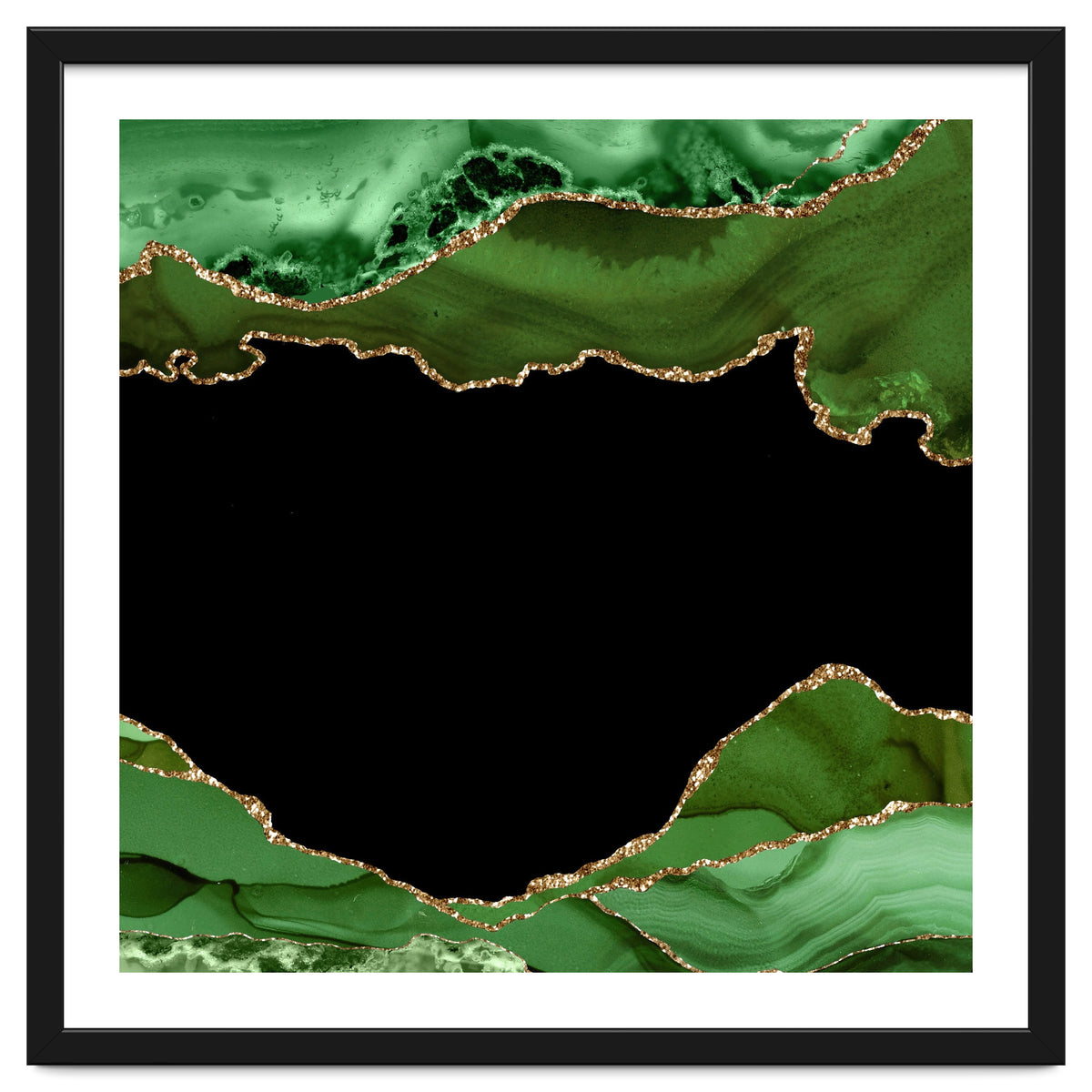 Green & Gold Agate Texture 18