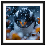 Close Up Of A Gentoo Penguin In The Snow thumbnail