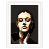 Monica Bellucci Hollywood Actress Retro Style Geometric Illustration thumbnail