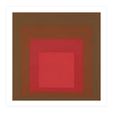 JOSEF ALBERS - HOMAGE TO THE SQUARE, RED, BROWN  (Print Only) thumbnail