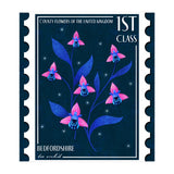 Bedfordshire Bee Orchid Postage Stamp (Print Only) thumbnail