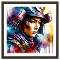 Samurai Asian Warrior Woman Portrait
