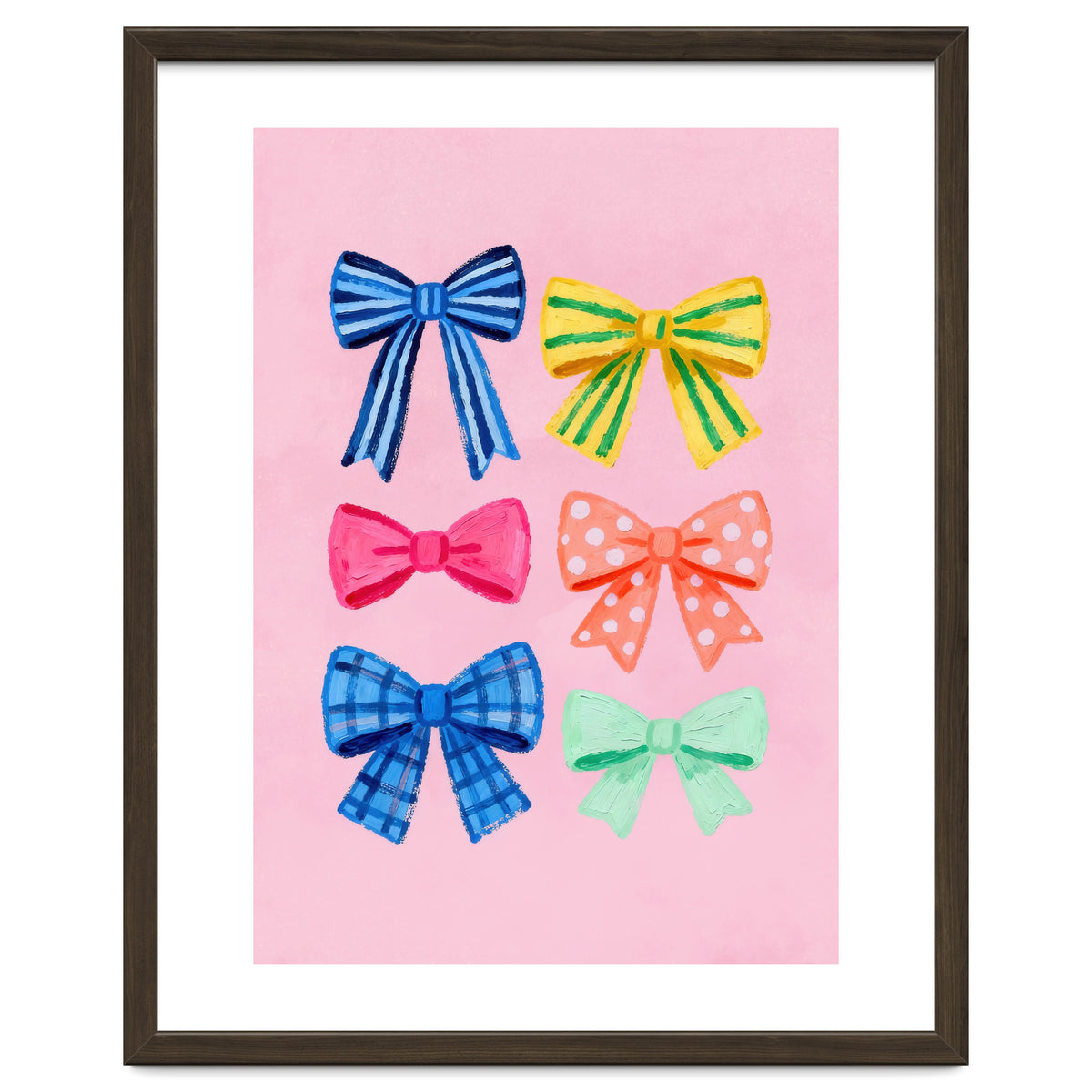 Colorful Ribbon Bows ties Illustration