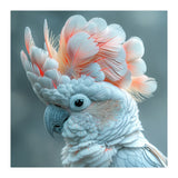 Close Up Of A White Cockatoo With Pink Crest (Print Only) thumbnail