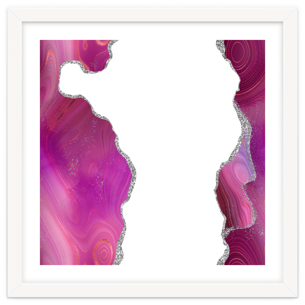 Magenta & Silver Agate Texture 06