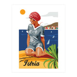 Istria, Swimmer on the Beach (Print Only) thumbnail