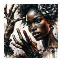 Noir Flamenco Hands Portrait (Print Only)