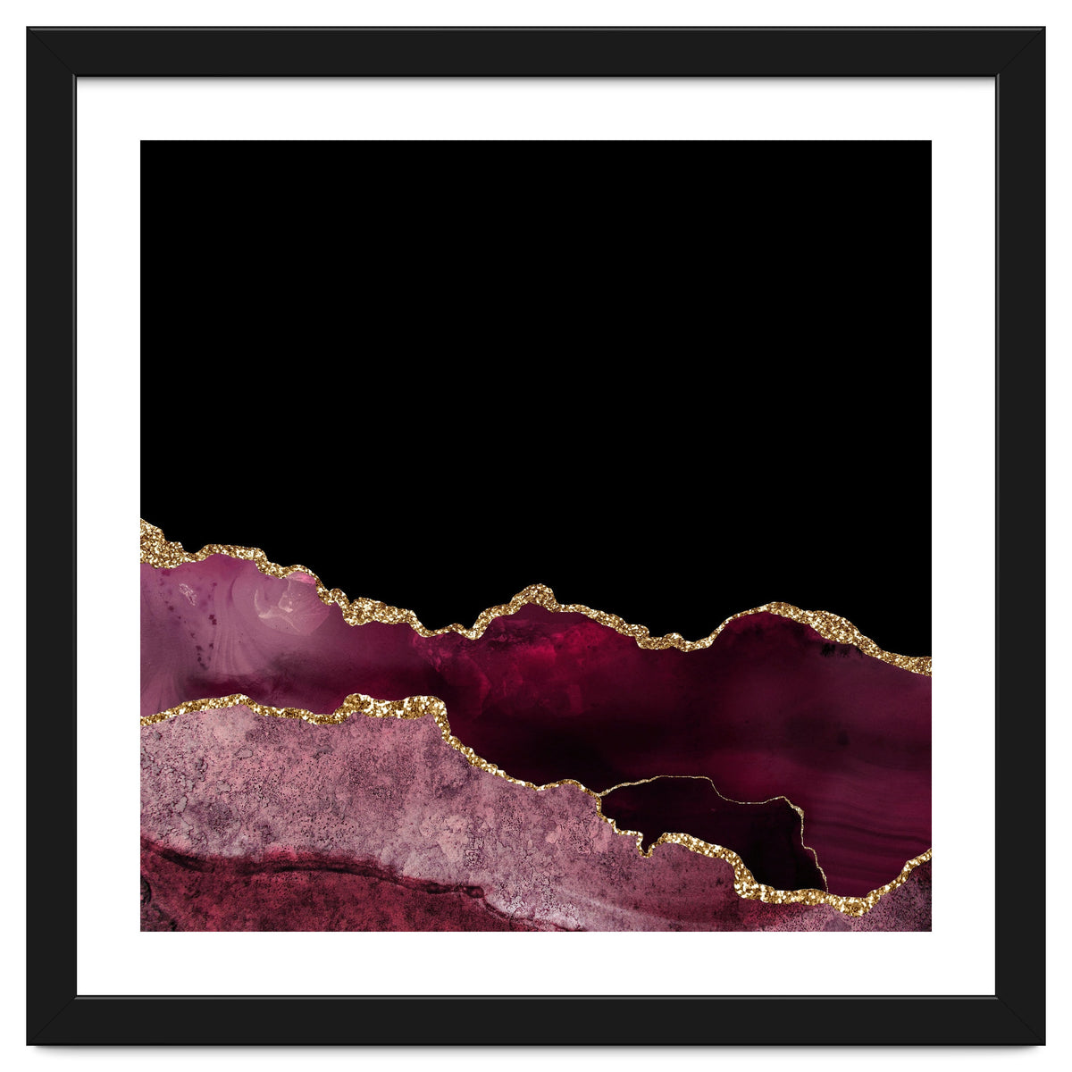 Burgundy & Gold Agate Texture 10