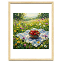 Summer Strawberries in the Meadow