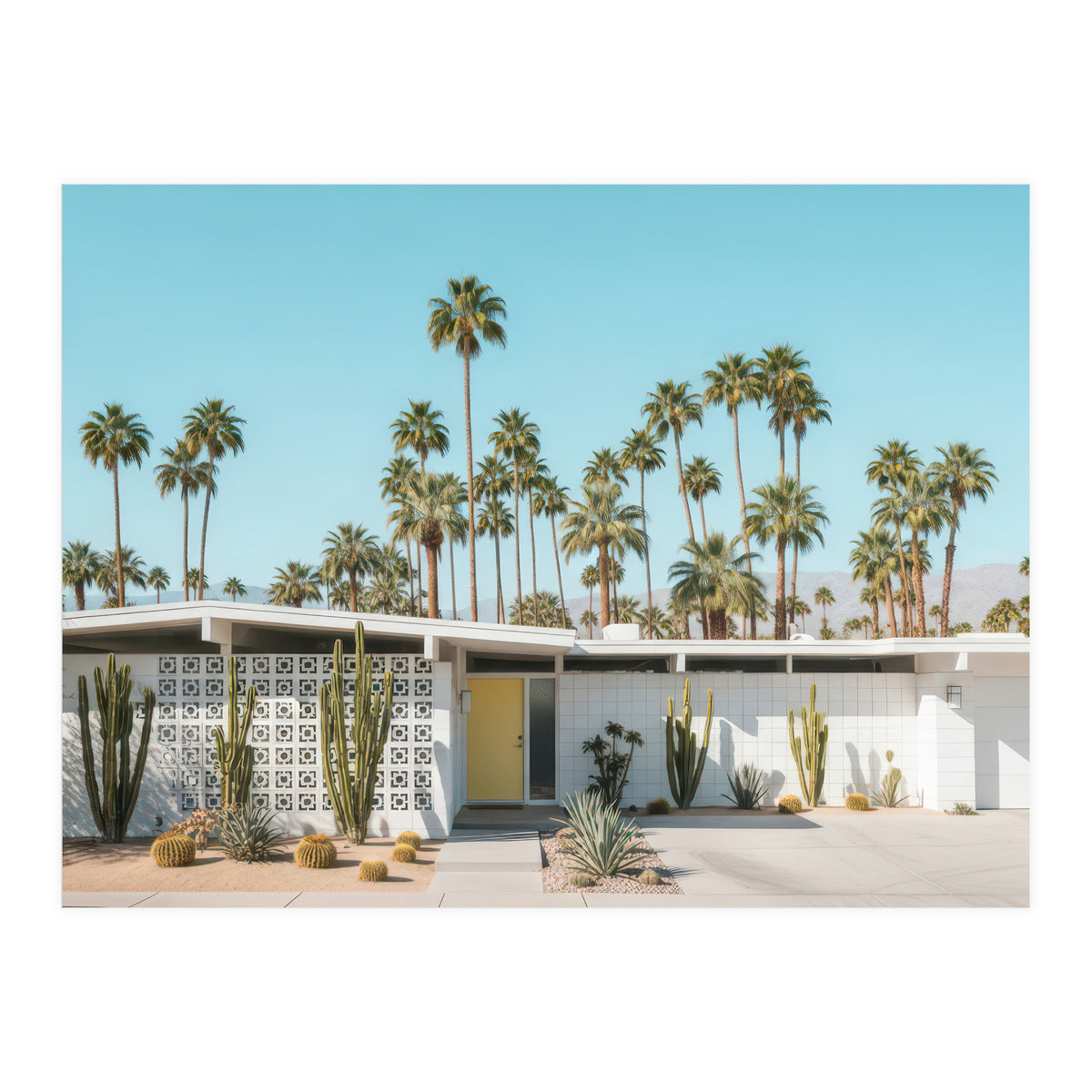 Palm Springs Modernist Home, Mid-Century Architecture Photography (Print Only)
