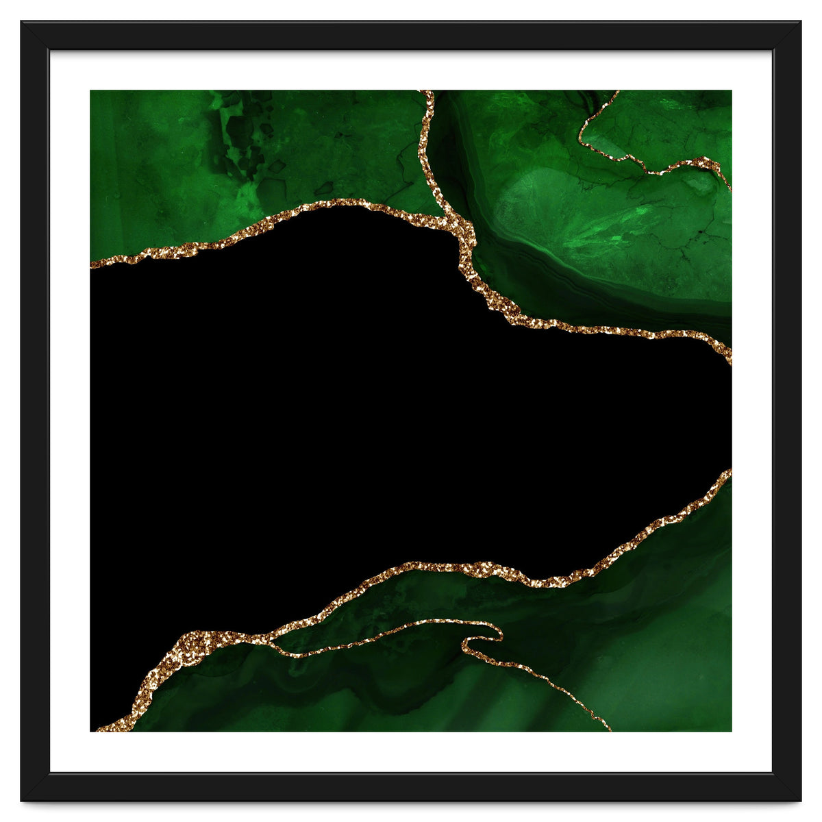 Green & Gold Agate Texture 04