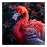 Vibrant Flamingo Bird Profile Majestic Pose (Print Only) thumbnail