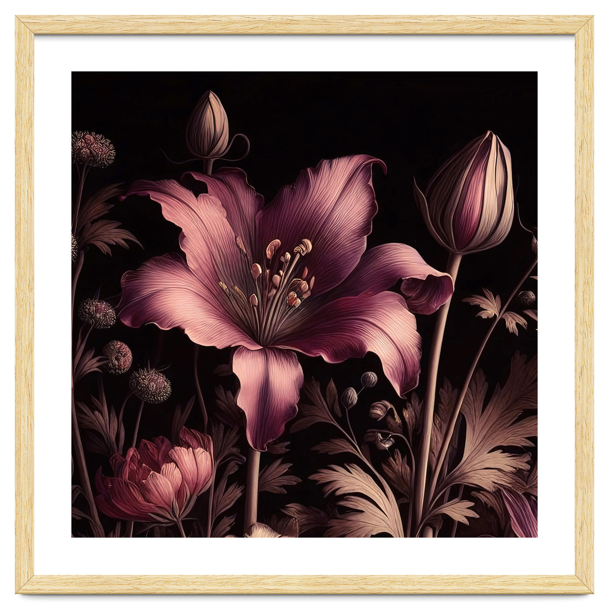 VINTAGE COLOURFUL BOTANICAL-10A-6