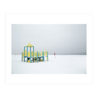 Playground in the winter seascape (Print Only)
