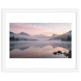Misty Morning Reflection: Serene Alpine Lake thumbnail