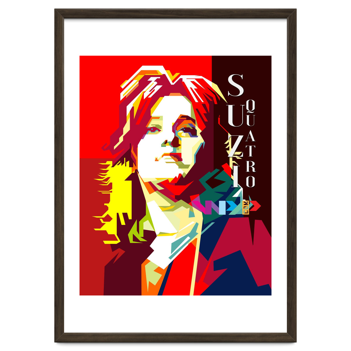 Suzi Quatro Rock N Roll Blues Singer Musician Pop Art WPAP