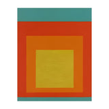 JOSEF ALBERS - HOMAGE TO THE SQUARE GREEN RED YELLOW ORANGE  (Print Only) thumbnail