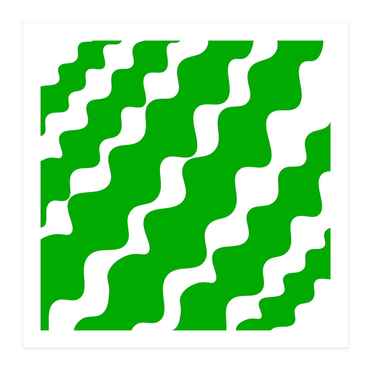 Green Wavy (Print Only)