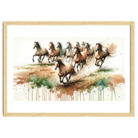 Galloping Horse Herd